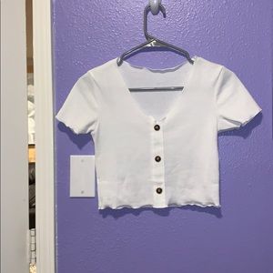 white crop top